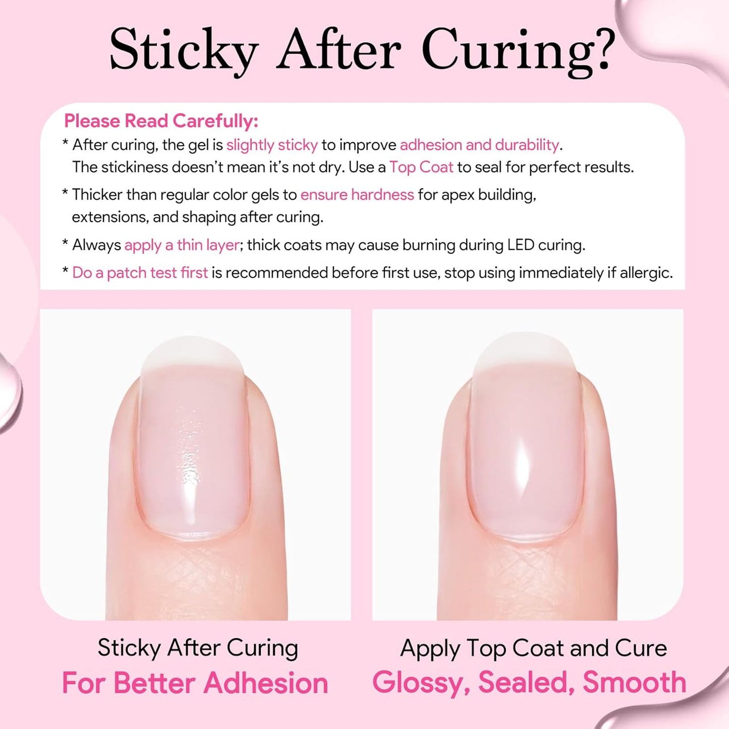 Builder Nail Gel, 7-in-One Builder for Nails Crystal Clear Strengthener Glue Apex Enhancement Extension Hard Building Gel LED Lamp Cured Rubber Base Coat for DIY Beginners& Salon Manicure 0.54 OZ