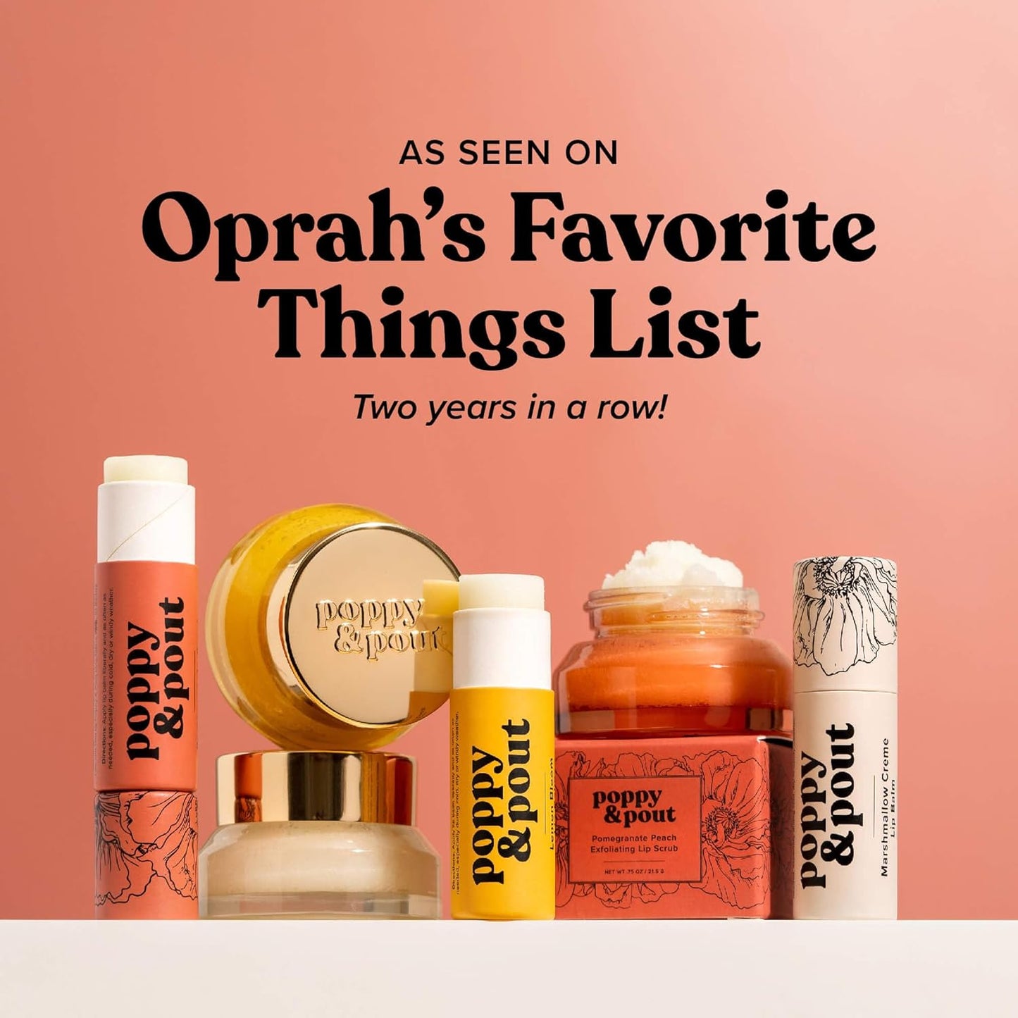 Poppy & Pout Wild Honey Jumbo Lip Balm | All Natural Lip Balms & Moisturizers | Hydrates with Beeswax, Vitamin E, Organic Coconut Oil | Cruelty-Free | Lip Balm in Recyclable Cardboard Tube