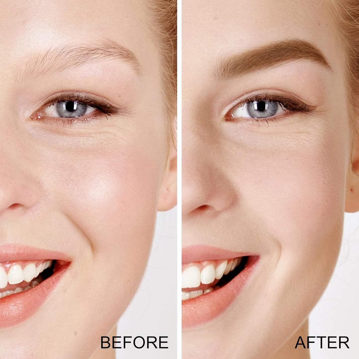 Boobeen Eyebrow Powder Kit, 2-color Waterproof Eyebrow Palette Makeup to Definer & Filler Brows, Eyebrow Color Powder Shape Natural Looking Brow - with Mirror Brush