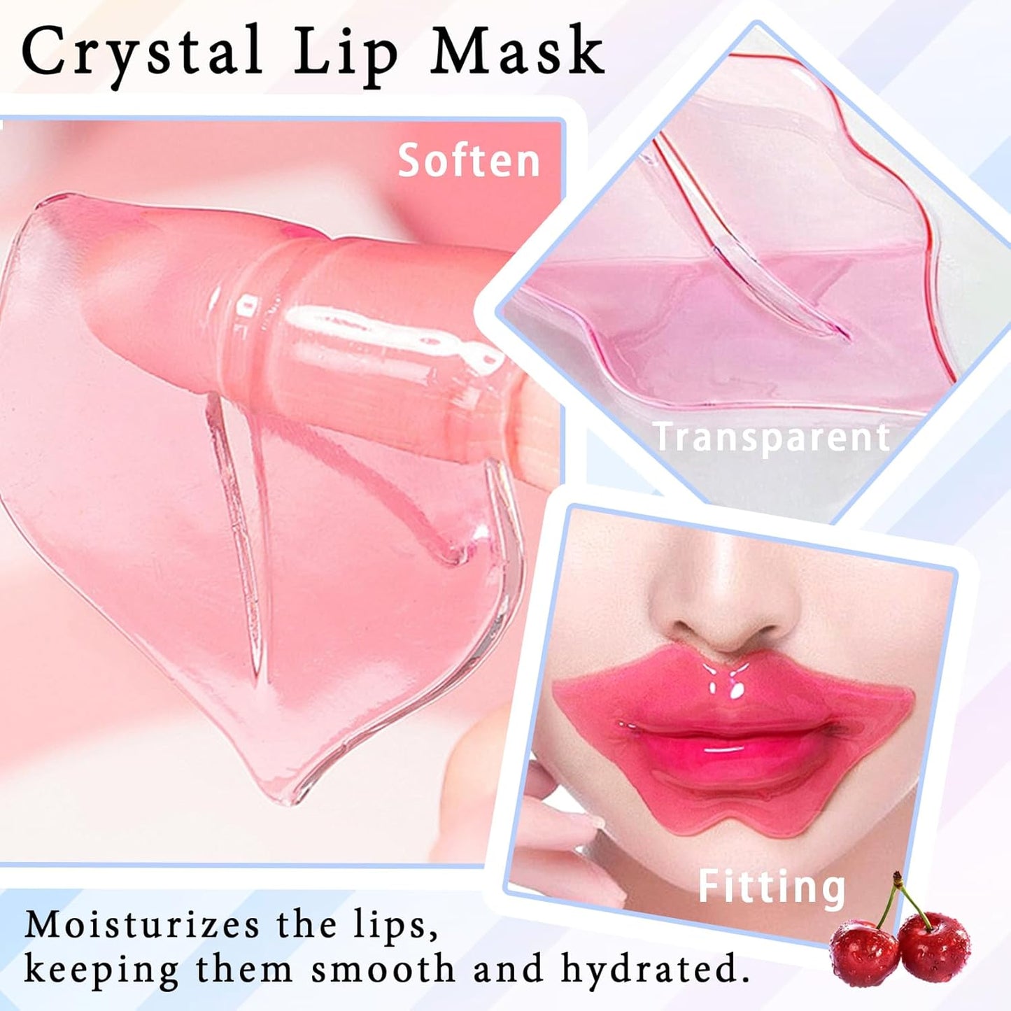 30PCS Moisturizing Lip Masks Set, Overnight Bulk Lip Patches, Long-lasting Hydrating Sleeping Lip Plumping Masks for Women 05
