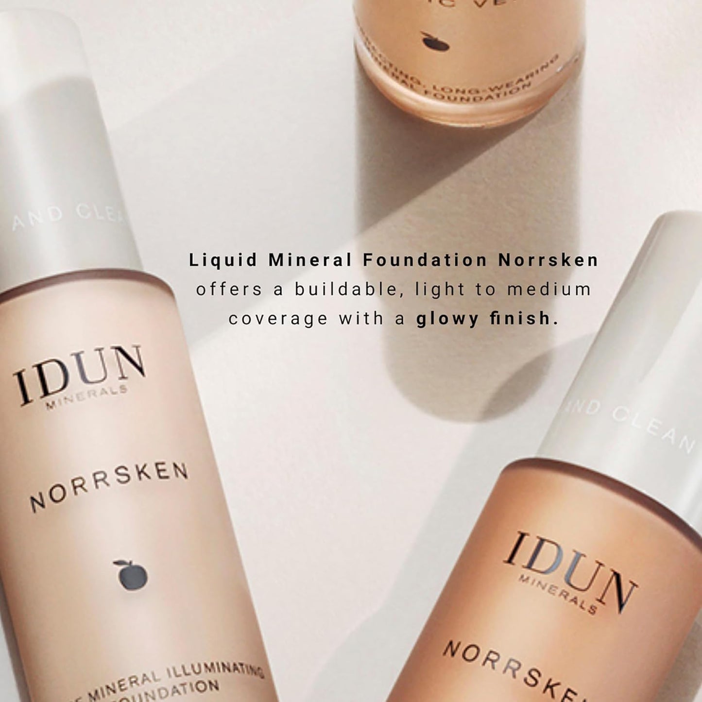 Liquid Norrsken Foundation - Silky Smooth Coverage - Luminous, Dewy Finish for Dry and Dull Skin - Water Resistant and Vegan Makeup - 206 Freja - Warm Light - 1.01 oz