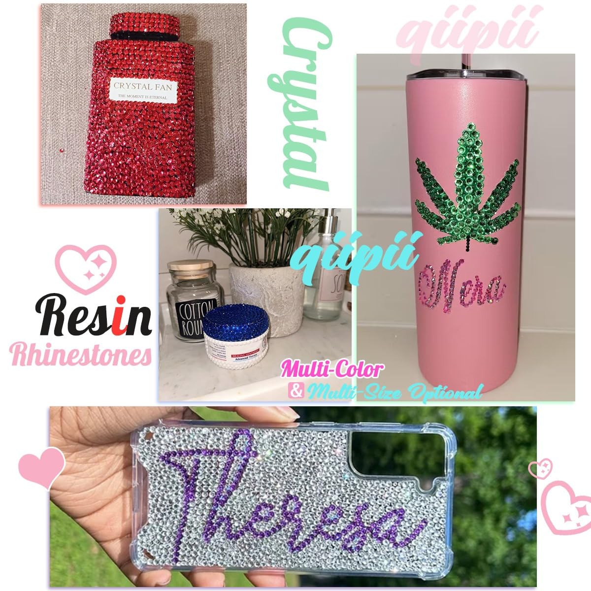 16000PCS Dark Gray Resin Rhinestones for Crafting Crystal Black Diamonds Flatback Gems Stones 3mm 4mm 5mm Grey Crystals Charms for Nails Face Eyes Makeup Body Tumblers Bottles DIY Crafts Shoes