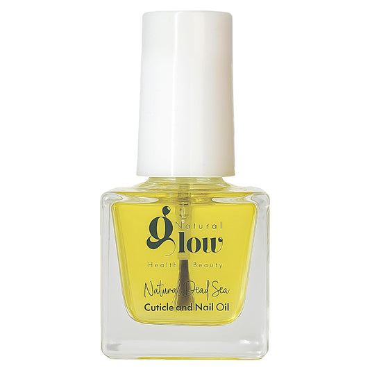 Dead Sea Cuticle & Nail Oil (5ML) | Strengthens, Moisturizes & Conditions with Sweet Almond, Olive, Jojoba, Castor, Argan Oils, Lemon Essential Oil, Vitamin E & Dead Sea Salt