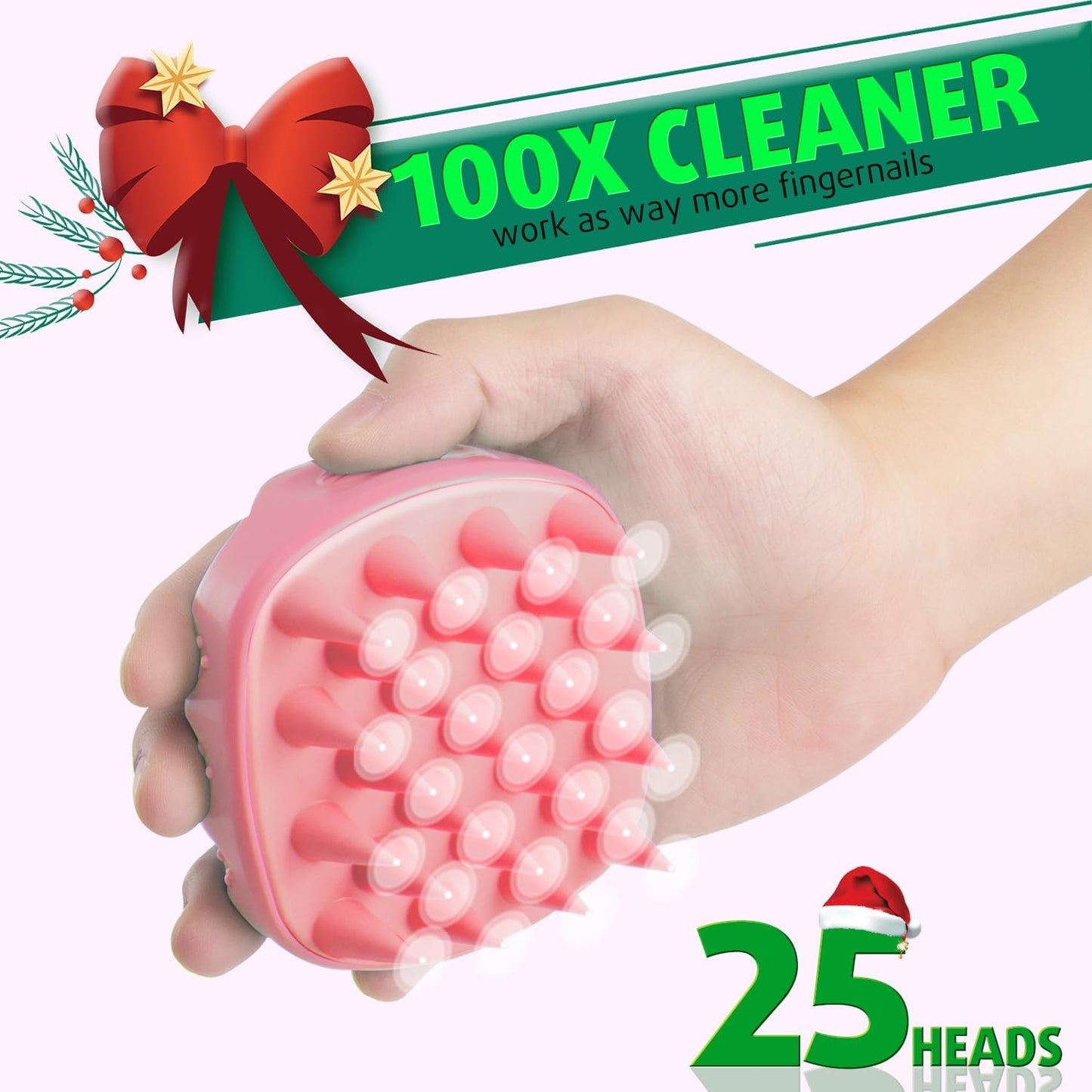 Cbiumpro 2-Pack Scalp Massager Shampoo Brush, Ultra Soft Silicone Scalp Scrubber Exfoliator Brush for Hair Growth & Dandruff Removal - 100% Fit All Hair Types