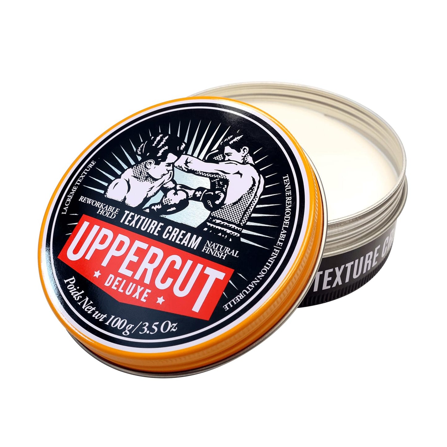 UPPERCUT DELUXE Texture Cream –Flexible, Reworkable Styling Cream for Men – Natural Matte Finish, Pliable Hold, Lightweight Hair Product – 3.5 oz / 100g
