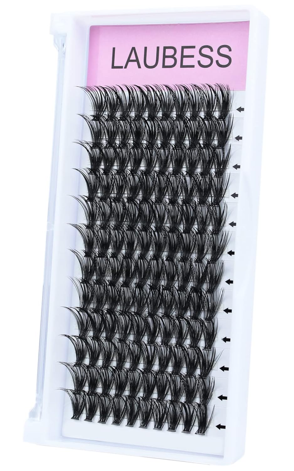 Eyelash Clusters LAUBESS Lash Clusters Individual Lashes Cluster Eyelash Extensions DIY at Home Waterproof Cluster Lashes (40D-C-Mix9-16)