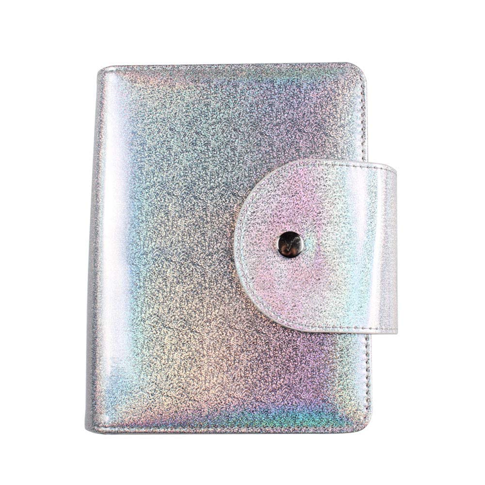 Yigo 20 Slots Image Stamper Plate Collection Laser Color Nail Art Stamp Plate Stamping Plates Cases Stamp Nail Template Organzier for 9.5X14.5CM Size Nail Art Plates (C-Silver)