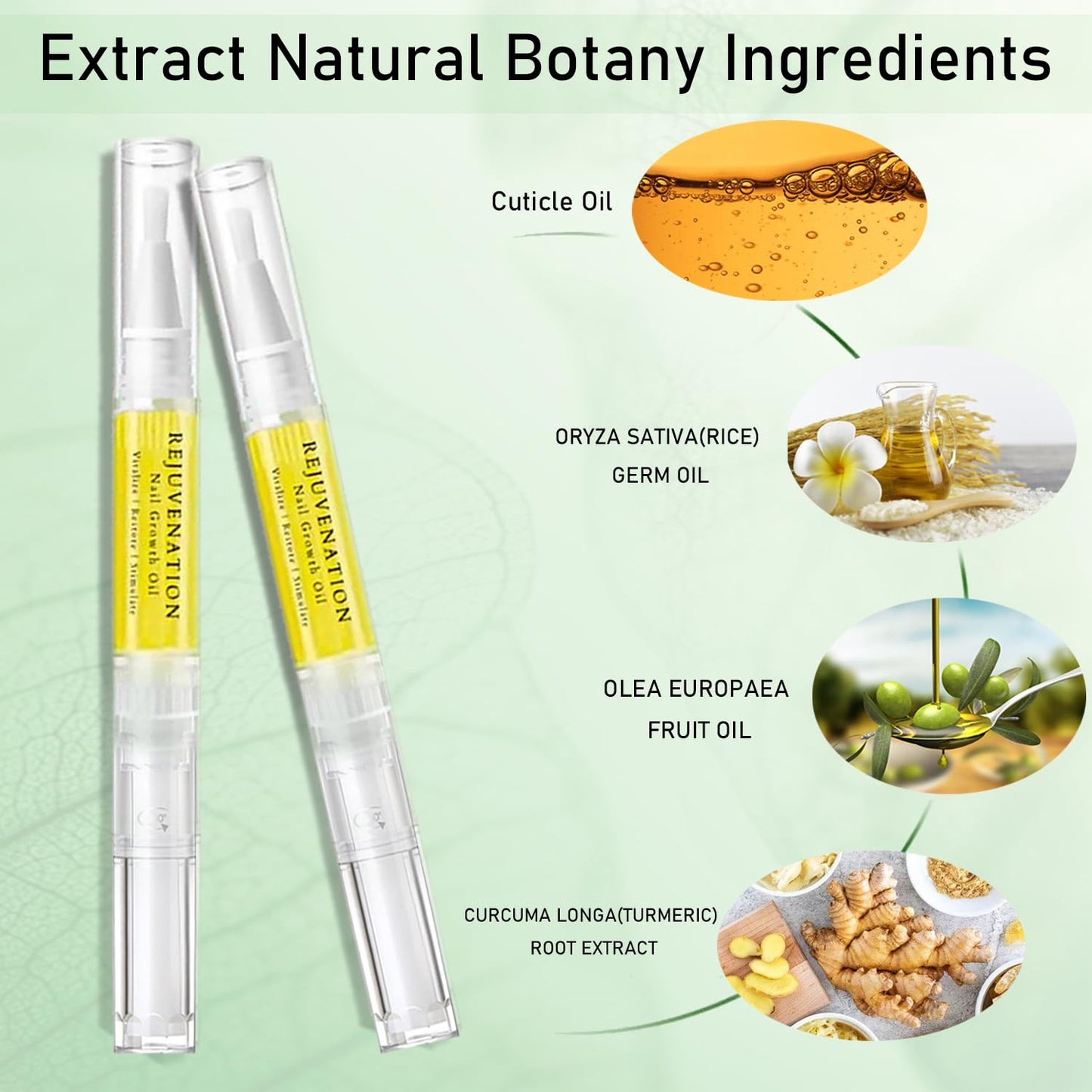 Rejuvenation Nail Growth Oil, Nail Oil For Growth And Strength Rejuvenation (2pc)