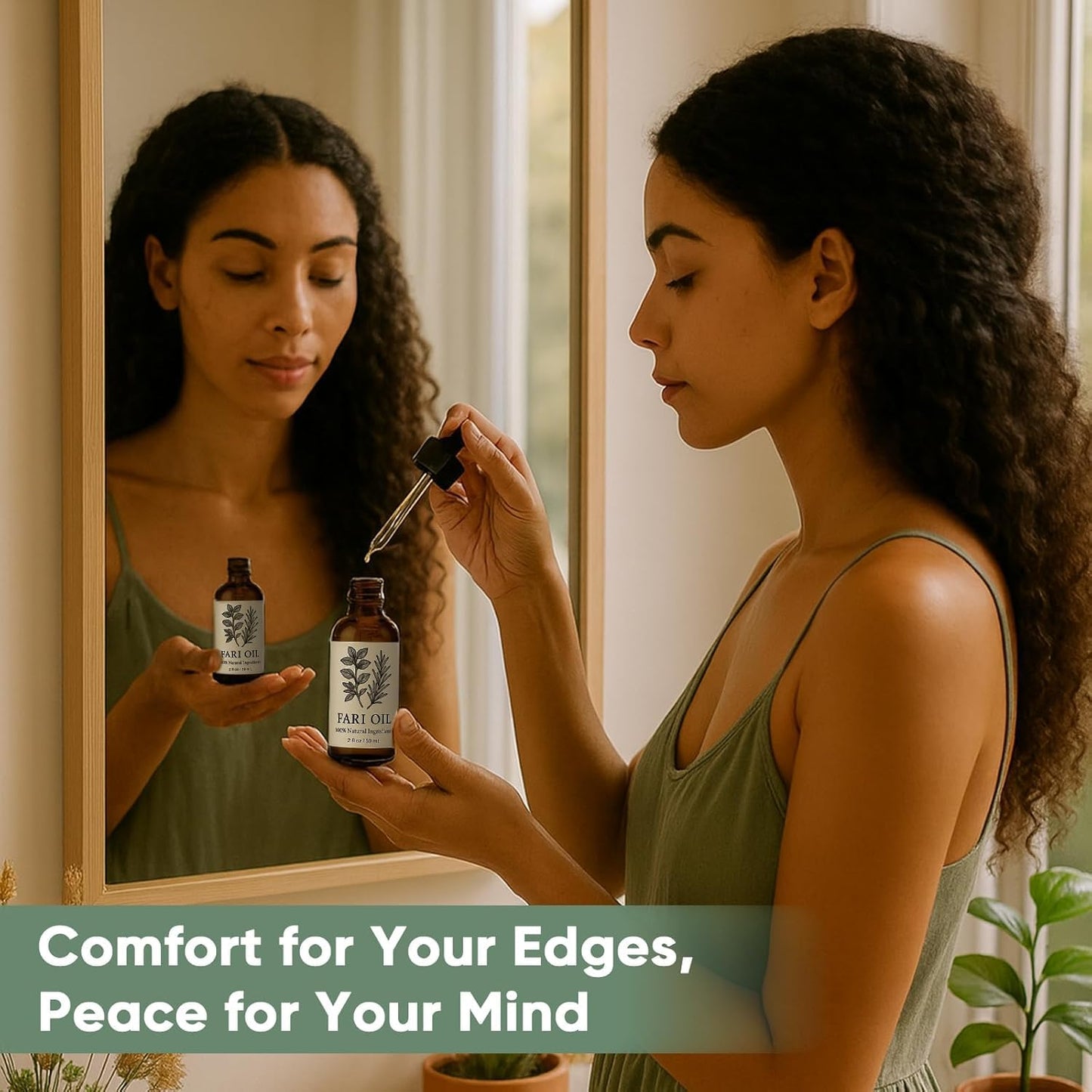 Fari Oil Hair Growth Oil, Holistic Hair Oil with Herbal Infusion, Botanical Scalp Oils for Dry Scalp & Edges, All Hair Types