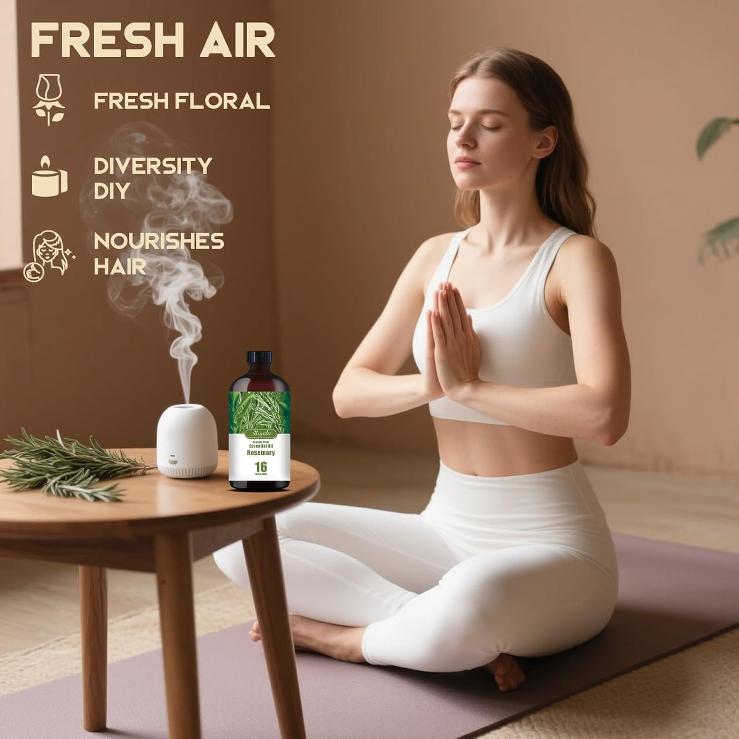 Rosemary Essential Oil-Rosemary Fragrance Oil 16.33oz (490ml)-100% Pure Natural Scent for Diffusers, Candles, Soap Making & Aromatherapy-Relaxing Home & Gift Essential Oil for Bath, Massage