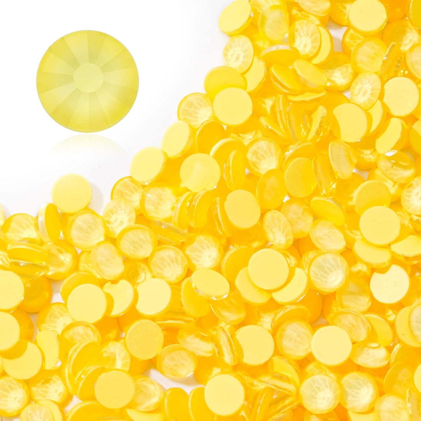 Mocha Citrine Flatback Rhinestones, Glass Rhinestones for Nail Art and Craft, Glue Fix, Loose Crystal Gemstones(Mocha Citrine, SS30, 288pcs, 6.4-6.6mm)