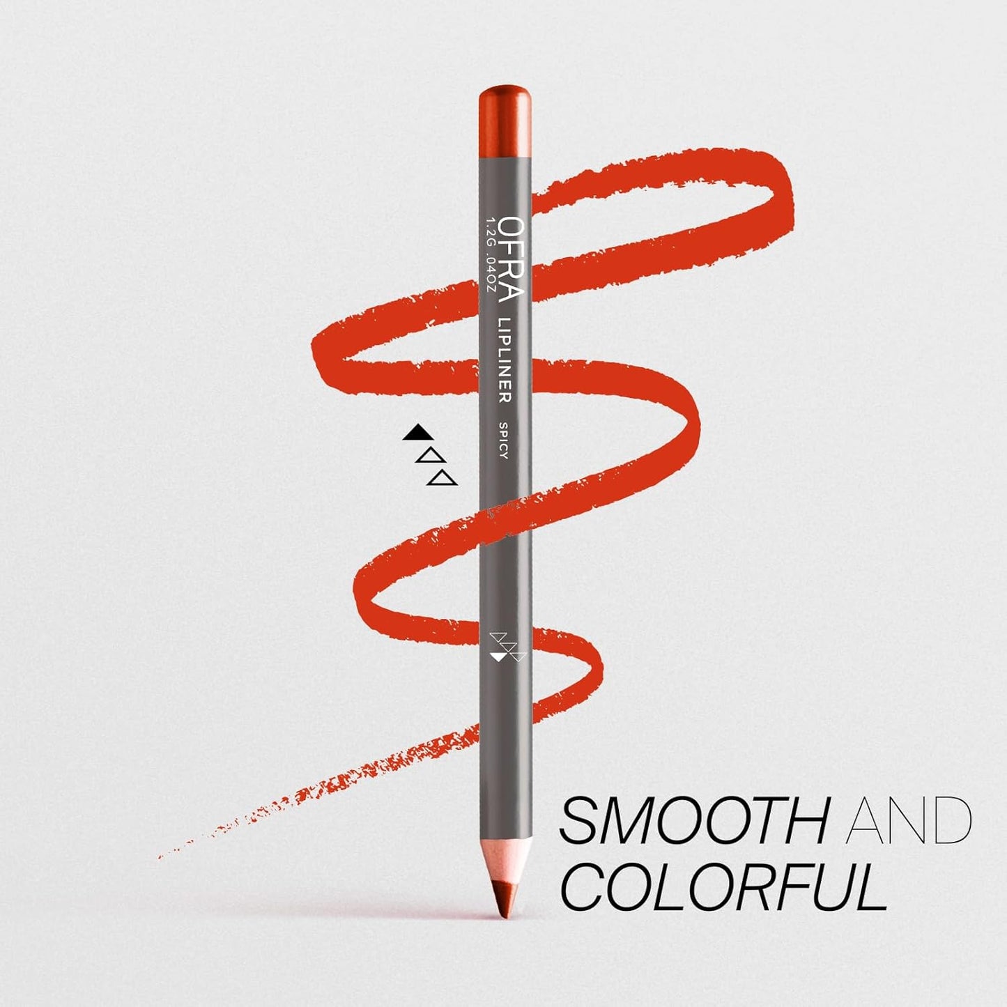 Ofra Lipliner Pencil - Spicy | High-Pigment Lipliner for Defining & Shaping Lips | Smooth, Precise Application | Long-Lasting Wear Lipliners | 0.04oz