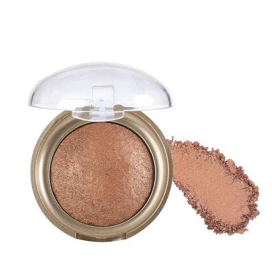 Baked Highlighter Contour Powder Sheer Pearl Shimmer Shades for Face Highlighter Makeup Brighten Up (306-Solar)