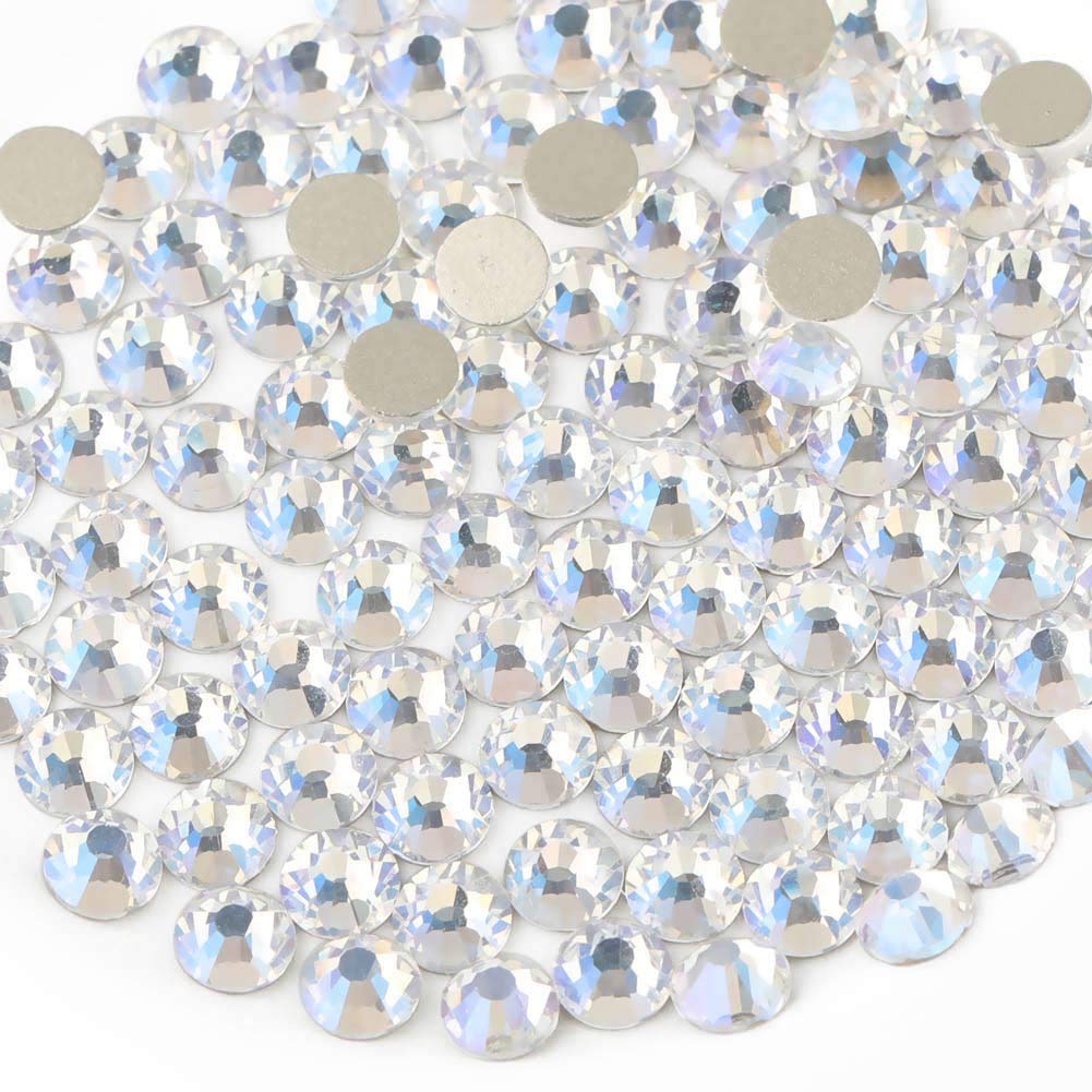 beadsland Flat Back Crystal Rhinestones Round Gems, Blue Moonlight (1.3-1.4mm) SS3/1440pcs