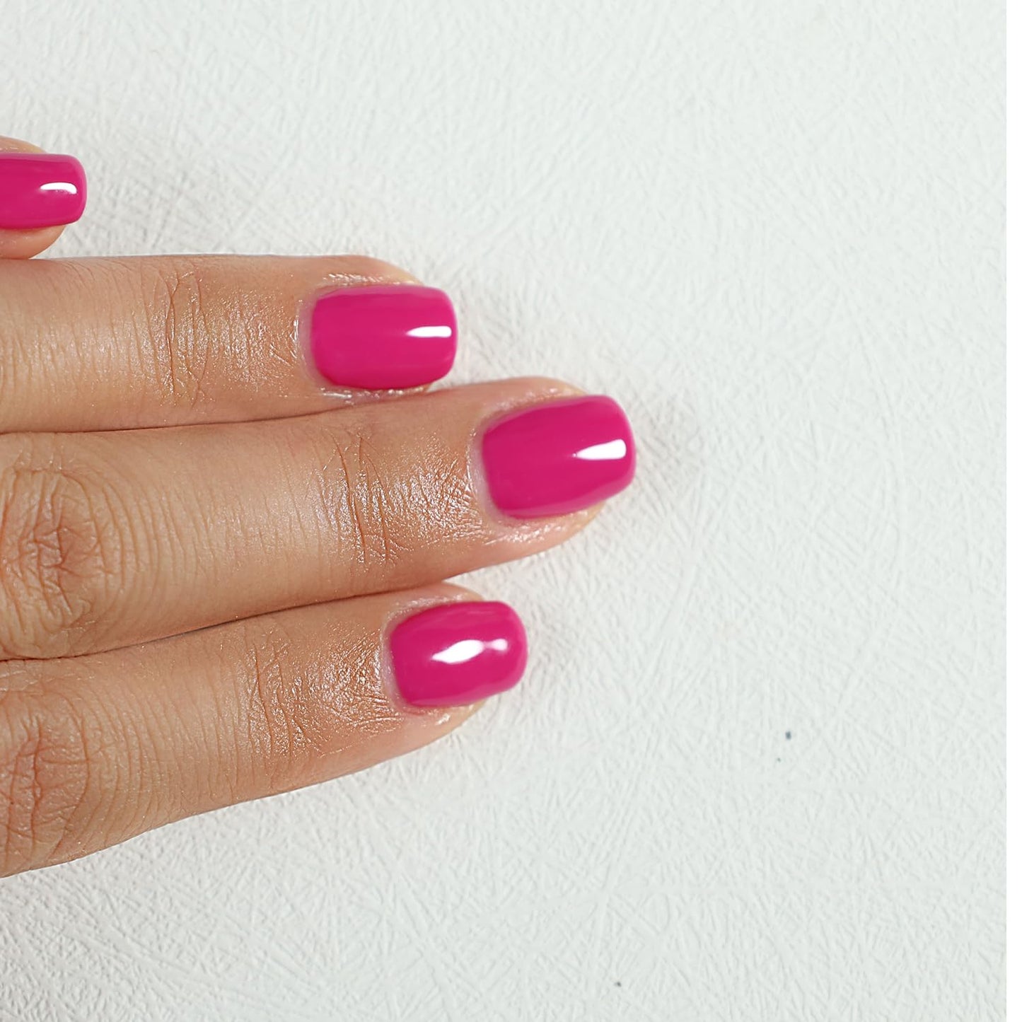 FZANEST Rose Red Gel Nail Polish - 15ml, UV LED Gel Polish in Purple Red & Natural Shades for Fall Winter