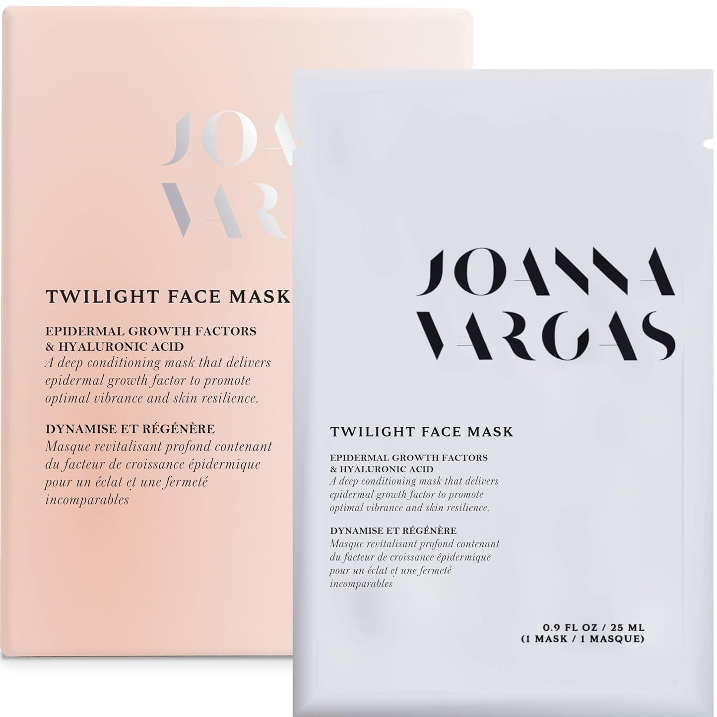 Joanna Vargas Twilight Face Mask - Hydrating Face Masks with Epidermal Growth Factor & Niacinamide - Soothing Facial Masks for Women - Repairing Sheet Mask for Enhanced Skin Barrier - Single Sheet