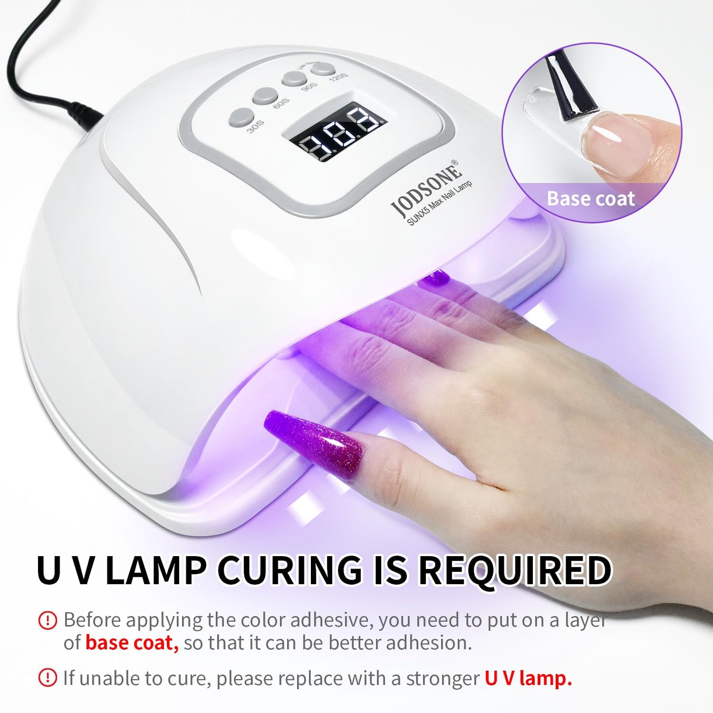 JODSONE 2Pcs 10ml No Wipe Gel Top Coat Clear Glossy Shine Finish Long Lasting No Soak Off Requires U V Lamp Curing Perfect for Salon and DIY Nail Art Design