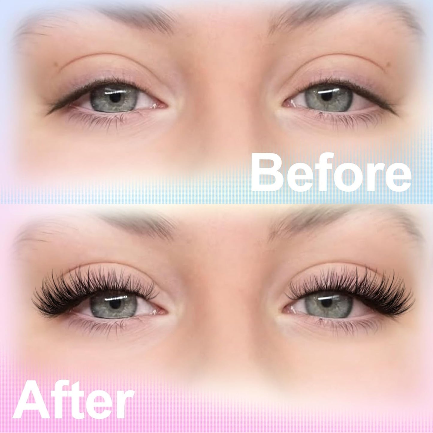 TNFVLONEINS Eyelash Clusters Wispy Cluster Eyelash Extensions Natural Lash Clusters C Curl Individual Lashes Fluffy Eye Lash Clusters Soft Lash Extension Fake Eyelashes