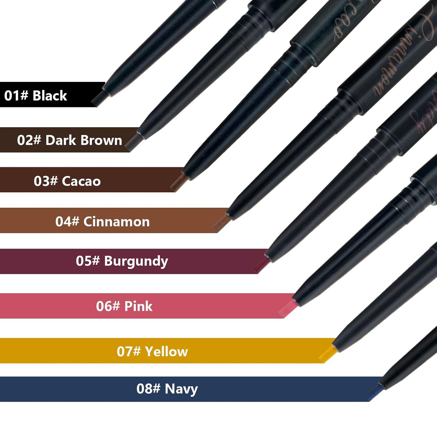 Witch's Pouch Gel Eyeliner Pencil Waterproof Smudge Proof, Long-Lasting Eye Liner, High-Intensity Colored Waterproof Eyeliner, Ultra-Smooth Korean Eye Pencil Eye Makeup (04 Cinnamon)