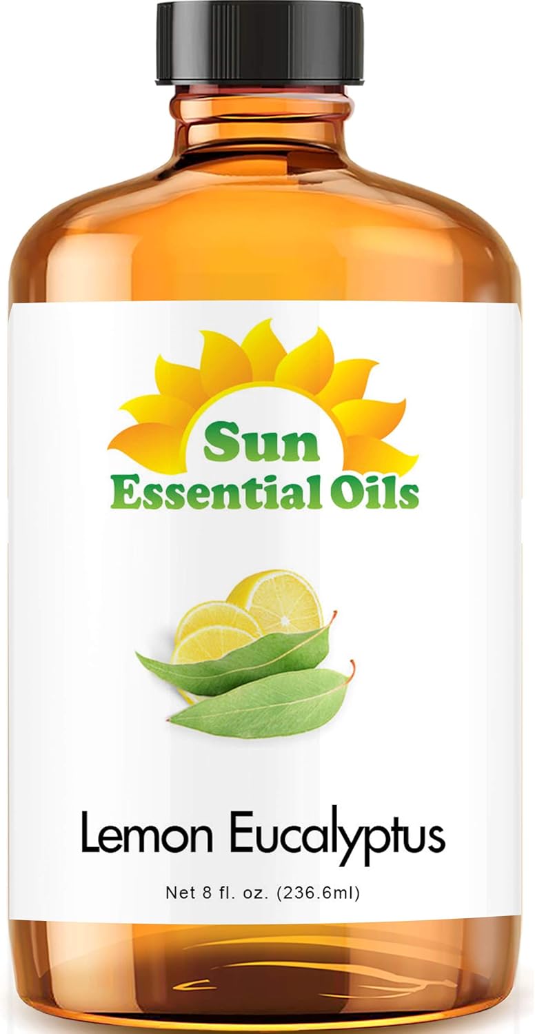 Sun Essential Oils 8 oz Lemon Eucalyptus Essential Oil – Aromatherapy Oil