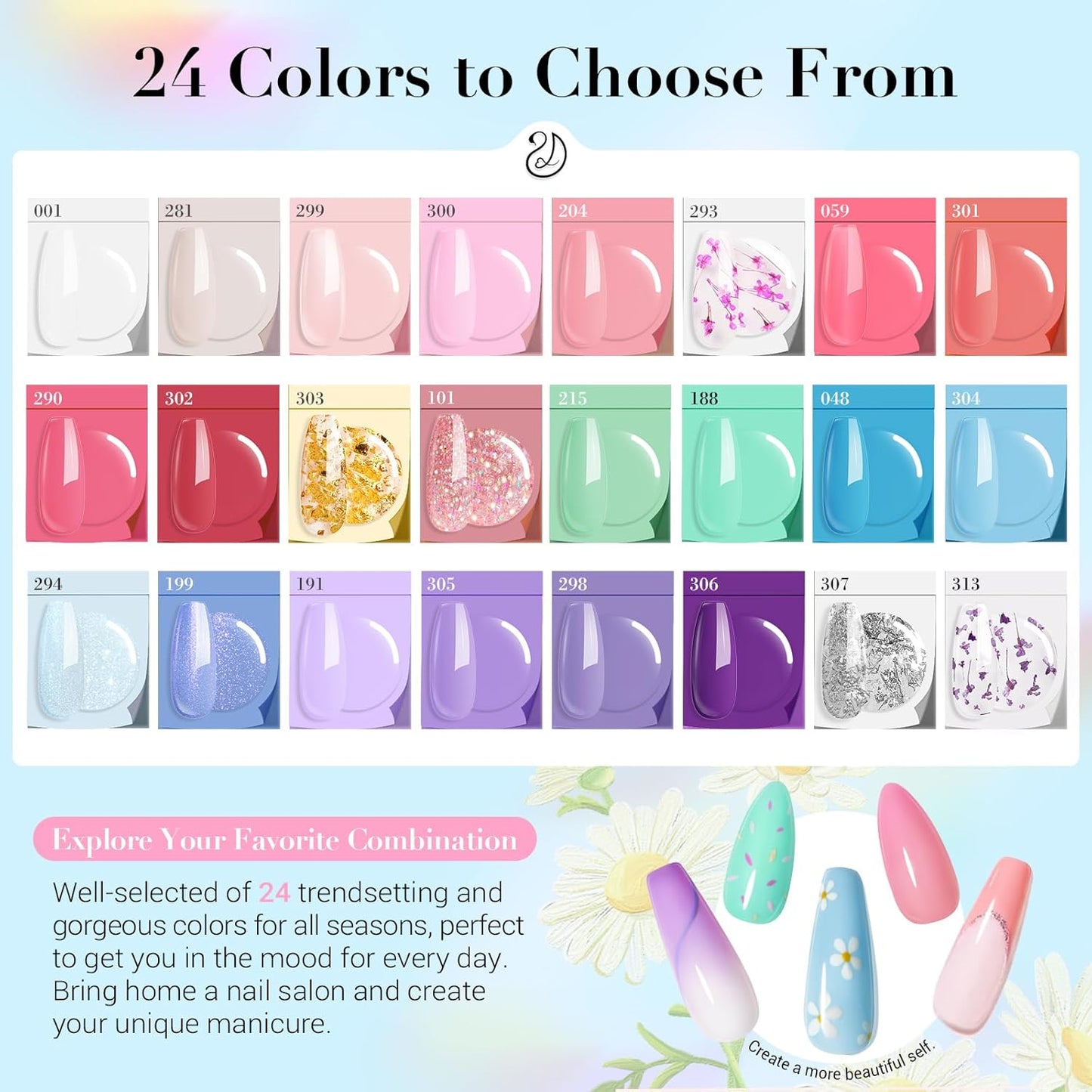 AZUREBEAUTY Dip Powder Nail Kit with Electric Nail Drill 24 Colors Spring Summer Macarons Purple Pink Nail Starter Kit with Dip Liquids Base Top Coat Activator Portable French Nail Art Essential Set