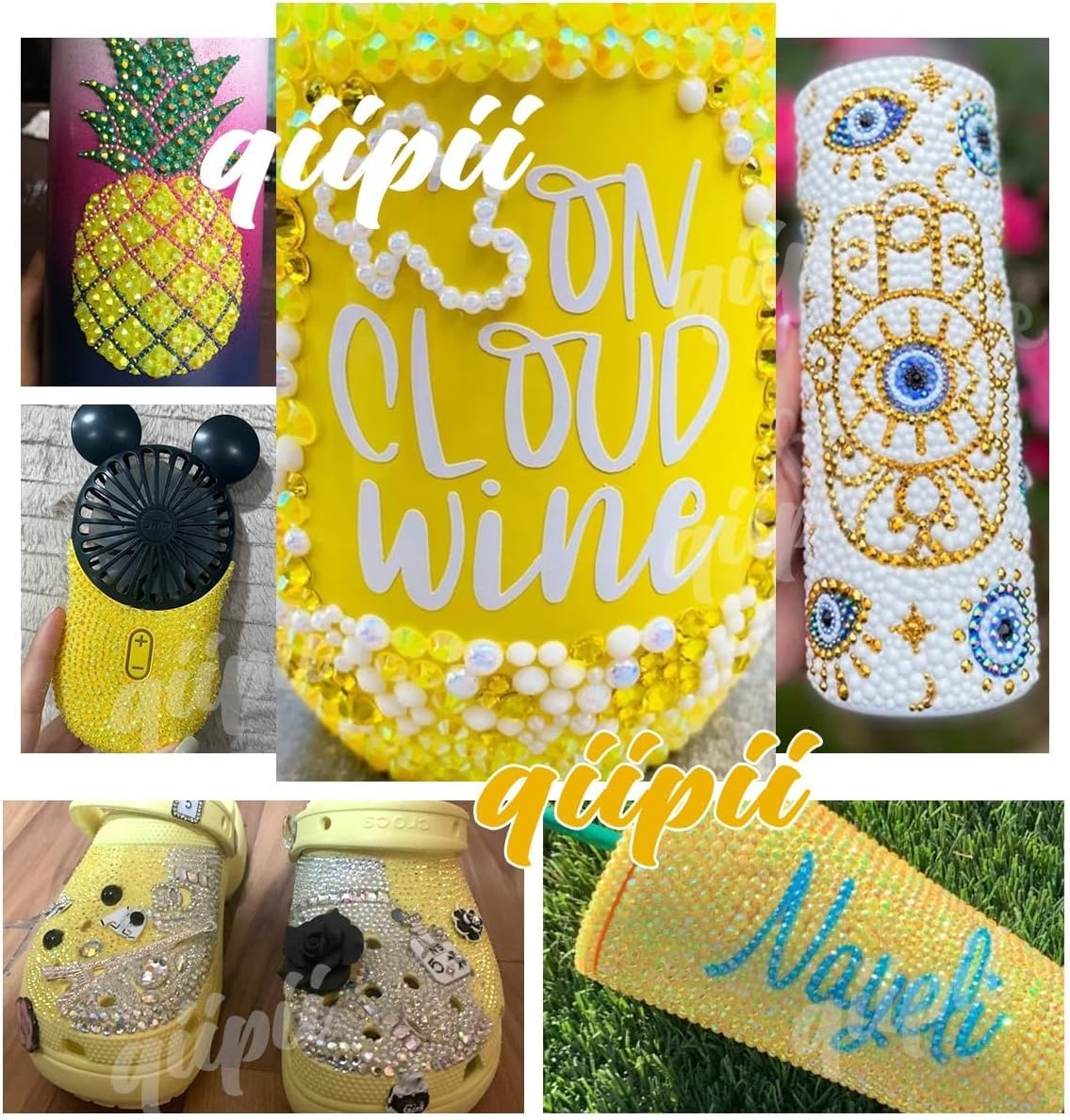 16000PCS Orange Yellow AB Resin Rhinestones for Crafting 3mm 4mm 5mm Dark Yellow Flatback Jelly Stones Bulk SS10 SS16 SS20 Diamonds Gems for Nails Face Eyes Makeup Tumblers Bottles DIY Crafts Clothes