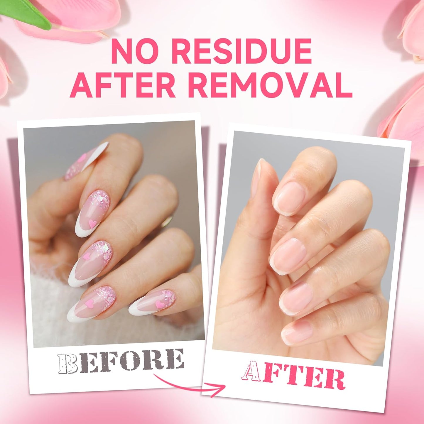 UNA GELLA Quick Removal Gel Nail Glue Remover for Press On Nails: Acrylic Nails Semi Solid Nail Glue Acetone-Free, Not for Gel Polish Base Coat Soak Off Remover Kit Drip Use, 12ml*2pcs