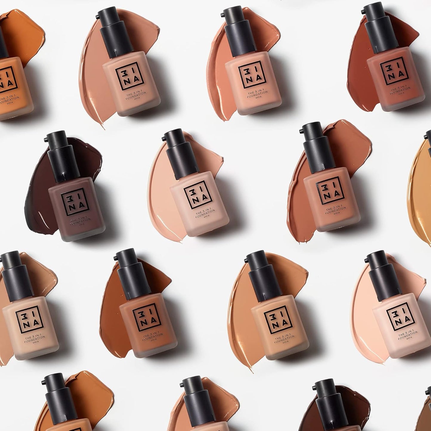 3INA The 3-In-1 Foundation 221 - Vegan Formula - Combination Of Primer, Concealer And Foundation - Medium Coverage - Natural Finish - Perfect For Covering Lines And Blemishes - Long Lasting - 1.01 Oz