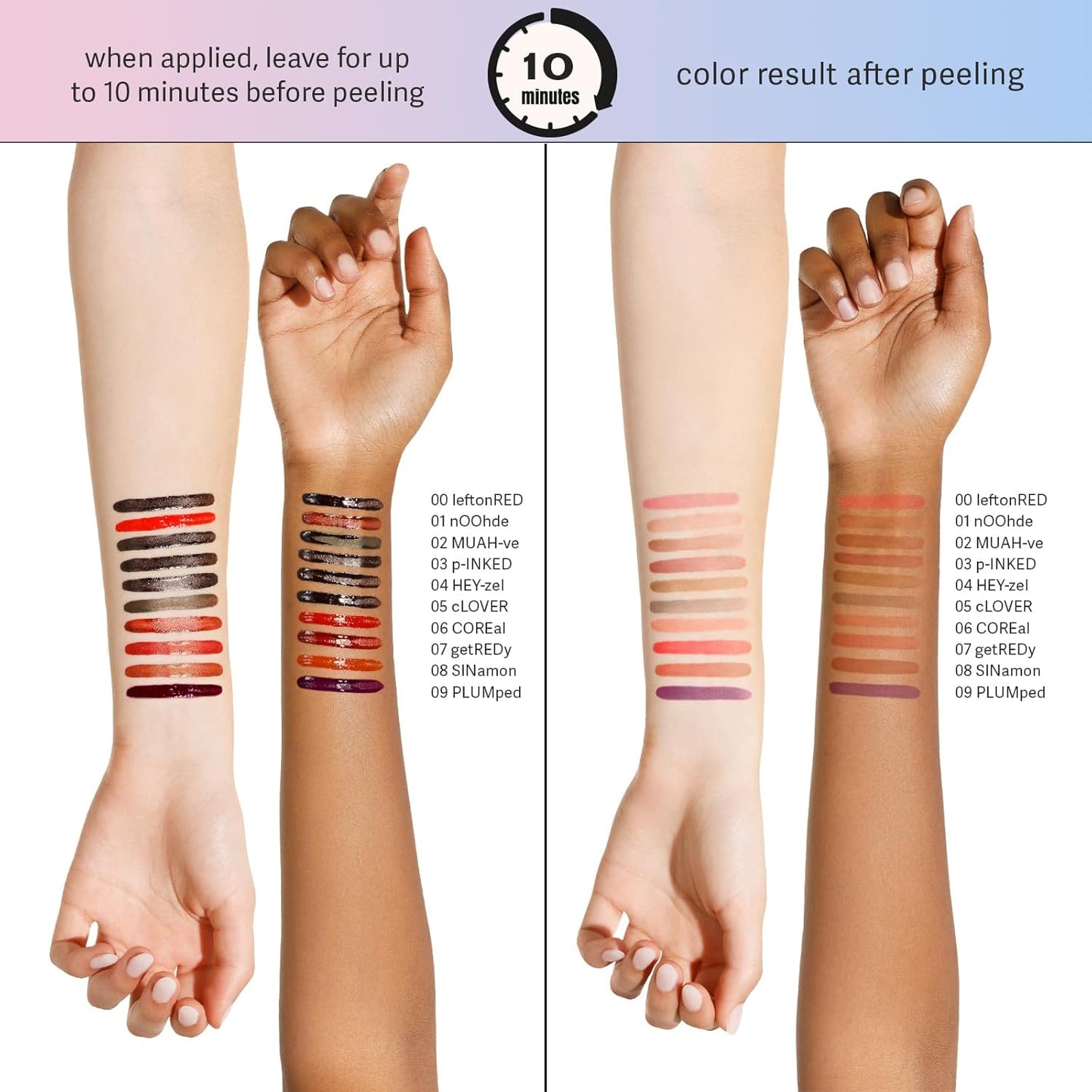 Sacheu Lip Liner STAY-N Peel Off Lip Stain — Long Lasting Matte Lip Tattoo Transfer Proof Lipstain Infused with Hyaluronic Acid & Vitamin E for All Skin Types — Vegan & Cruelty-Free, leftonRED