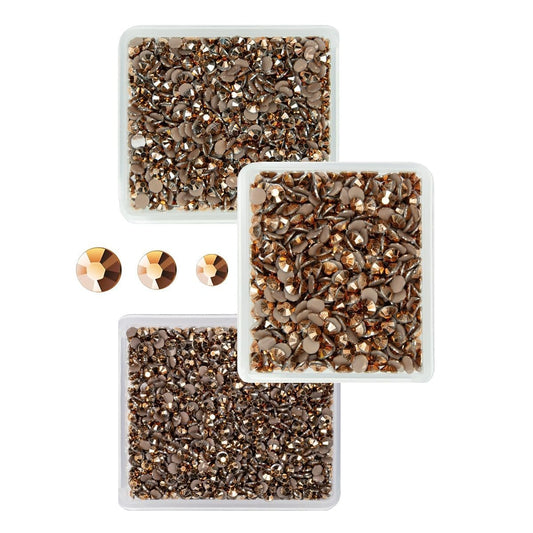 Retro Copper Resin Rhinestones for Crafting 3mm 4mm 5mm Old Brown Flatback Jelly Stones SS10 SS16 SS20 Coffee Diamonds Gems for Nails Face Eyes Makeup Body Tumblers Bottles DIY Crafts Clothes