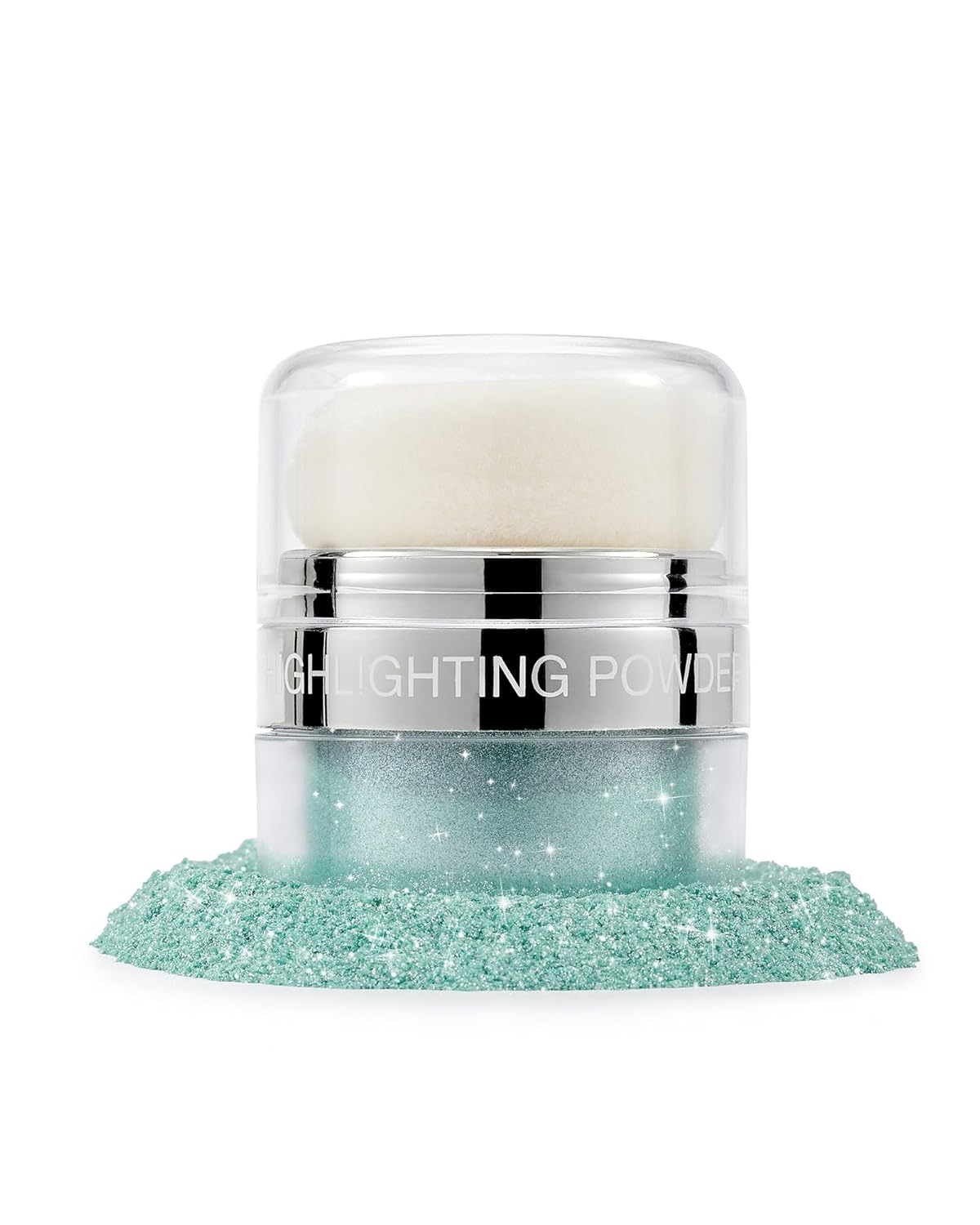 Glitter Air Cushion Highlighter Powder - 3D Contour & Brighten Face, Eyes, Body, Hair | Pearlescent Patting Powder Create a Shimmering Look | Easy-Use & Perfect for Daily & Special Occasions