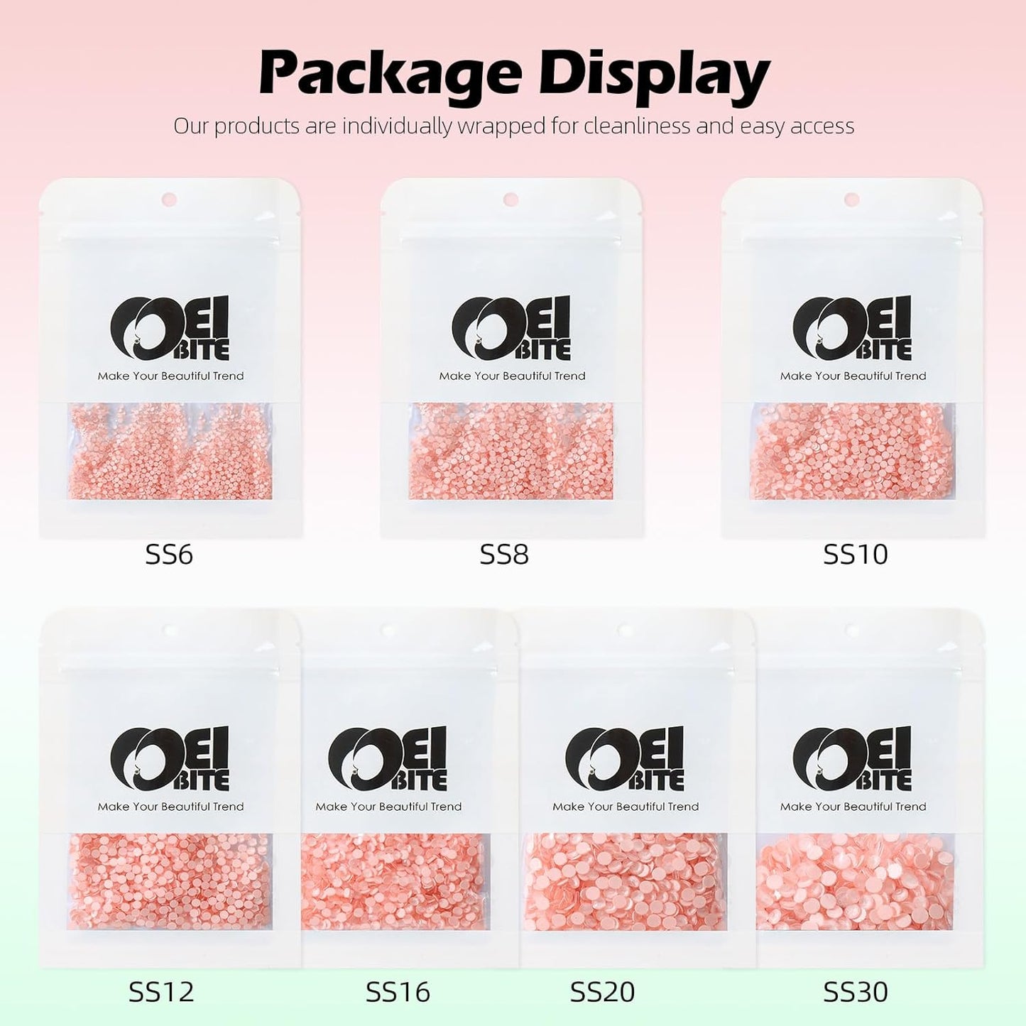 Mocha Lt.red Flatback Rhinestones, Glass Rhinestones for Nail Art and Craft, Glue Fix, Loose Crystal Gemstones(Mocha Lt.red, SS12, 1440pcs, 2.9-3.0mm)