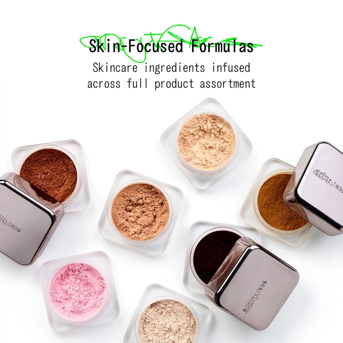 about-face Curtain Call Set & Smooth Loose Powder Bow – Lightweight, Oil-Absorbing Setting Powder with Rice Starch & Corn-Based Talc Alternative – Vegan, Cruelty-Free, – 0.35oz (Translucent)