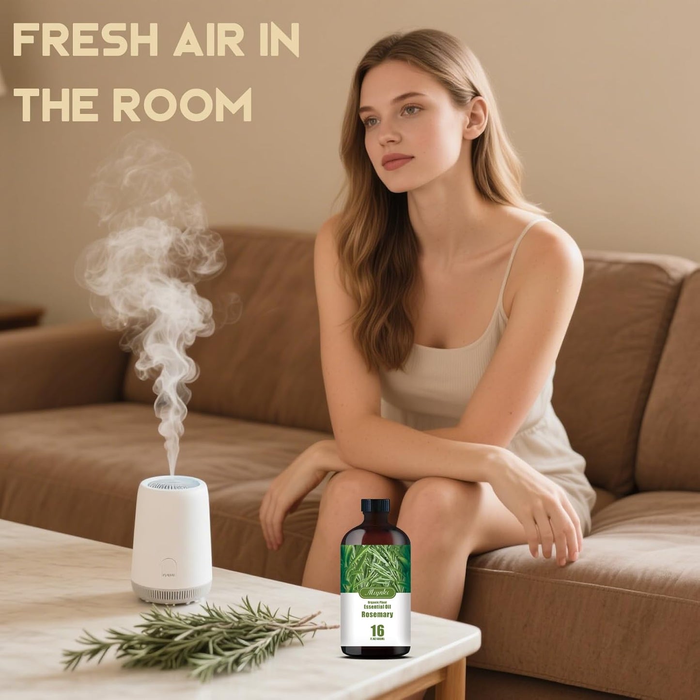 Rosemary Essential Oil-Rosemary Fragrance Oil 16.33oz (490ml)-100% Pure Natural Scent for Diffusers, Candles, Soap Making & Aromatherapy-Relaxing Home & Gift Essential Oil for Bath, Massage