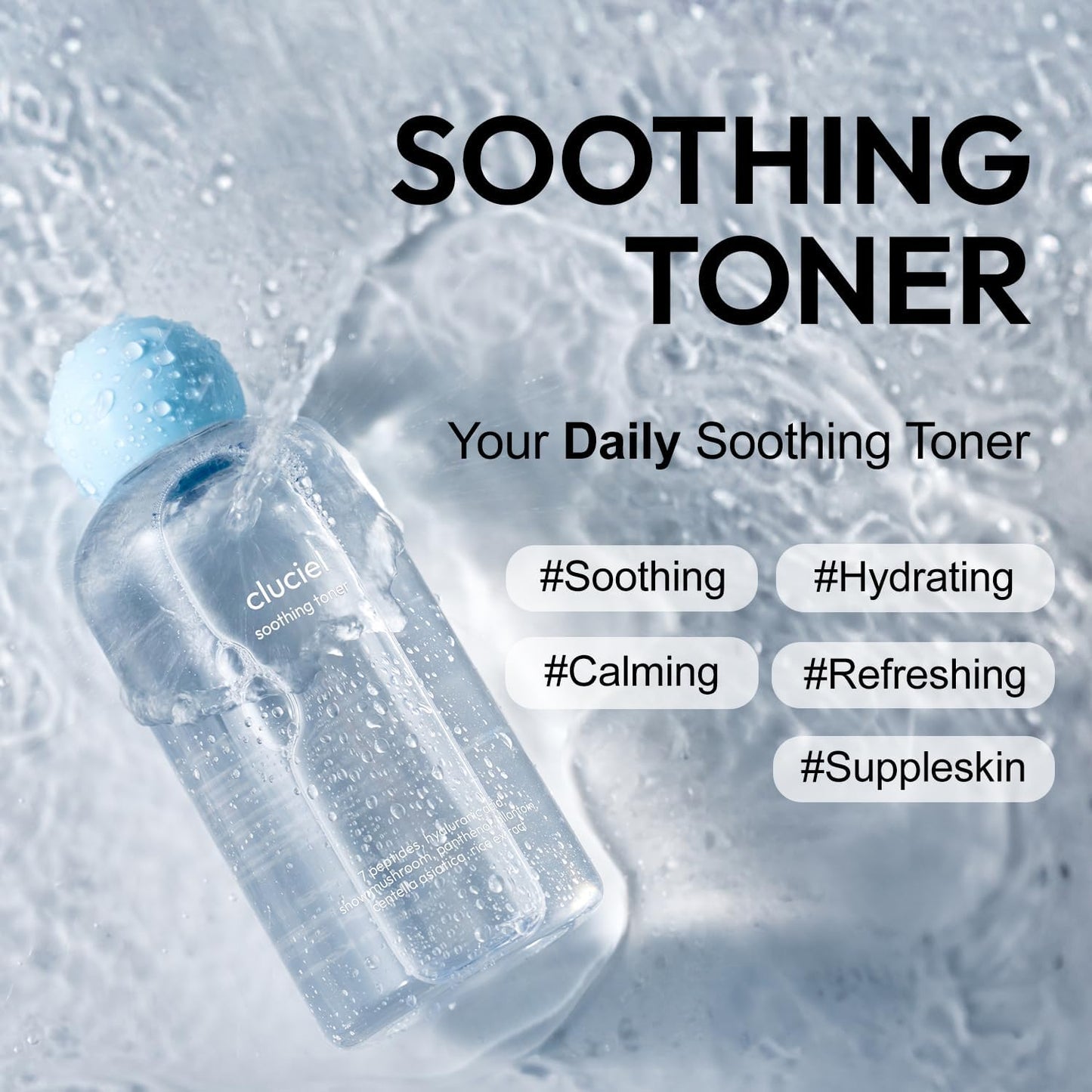 Soothing Toner I Soothing pH-Balanced Toner, Light-Weight, Calms Skin, Refreshing, Hydrating, Gentle Exfoliator, Cruelty Free (200ml / 6.76 fl.oz)