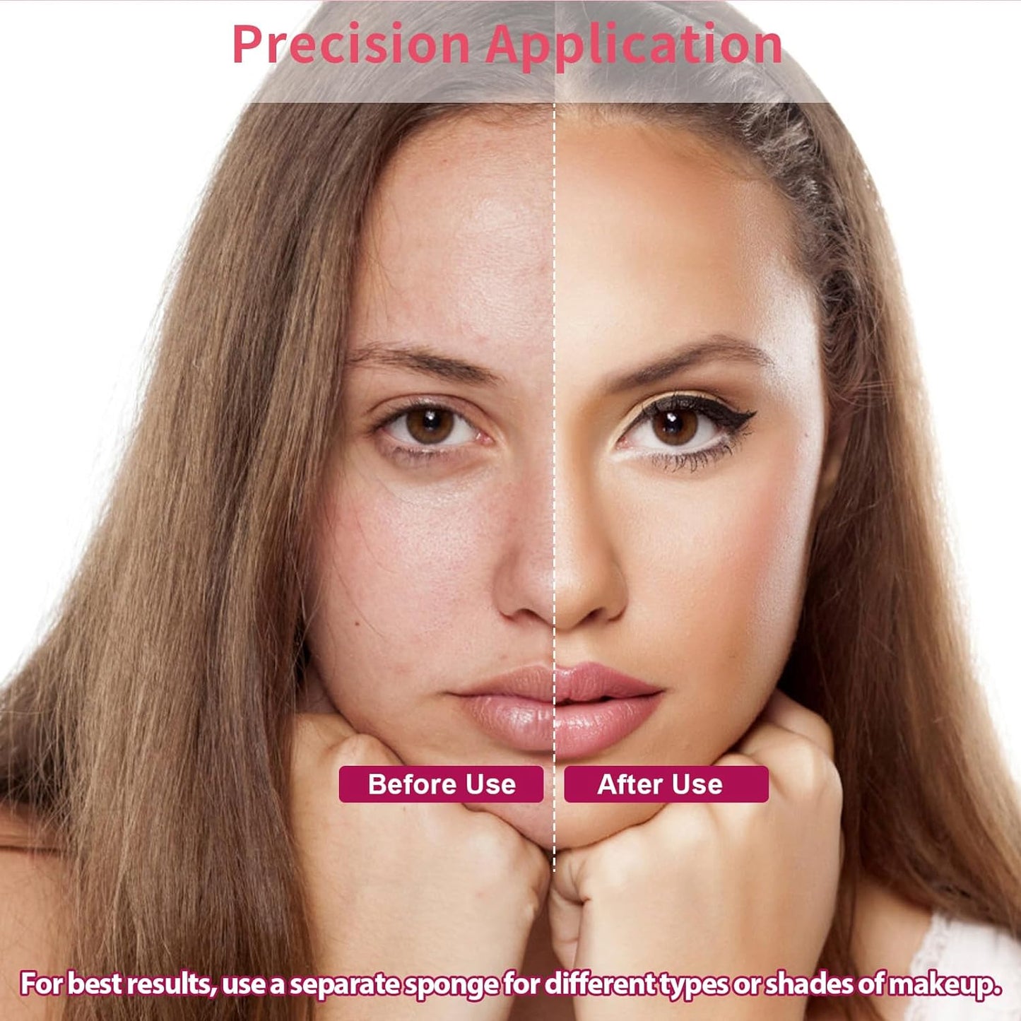 216 Pcs New Makeup Sponges Wedges for Face Foundation, Latex-Free Triangle Cosmetic Make Up Sponge for Flawless Application and Blending, Beauty Blender for All Skin Types with Four Pouches