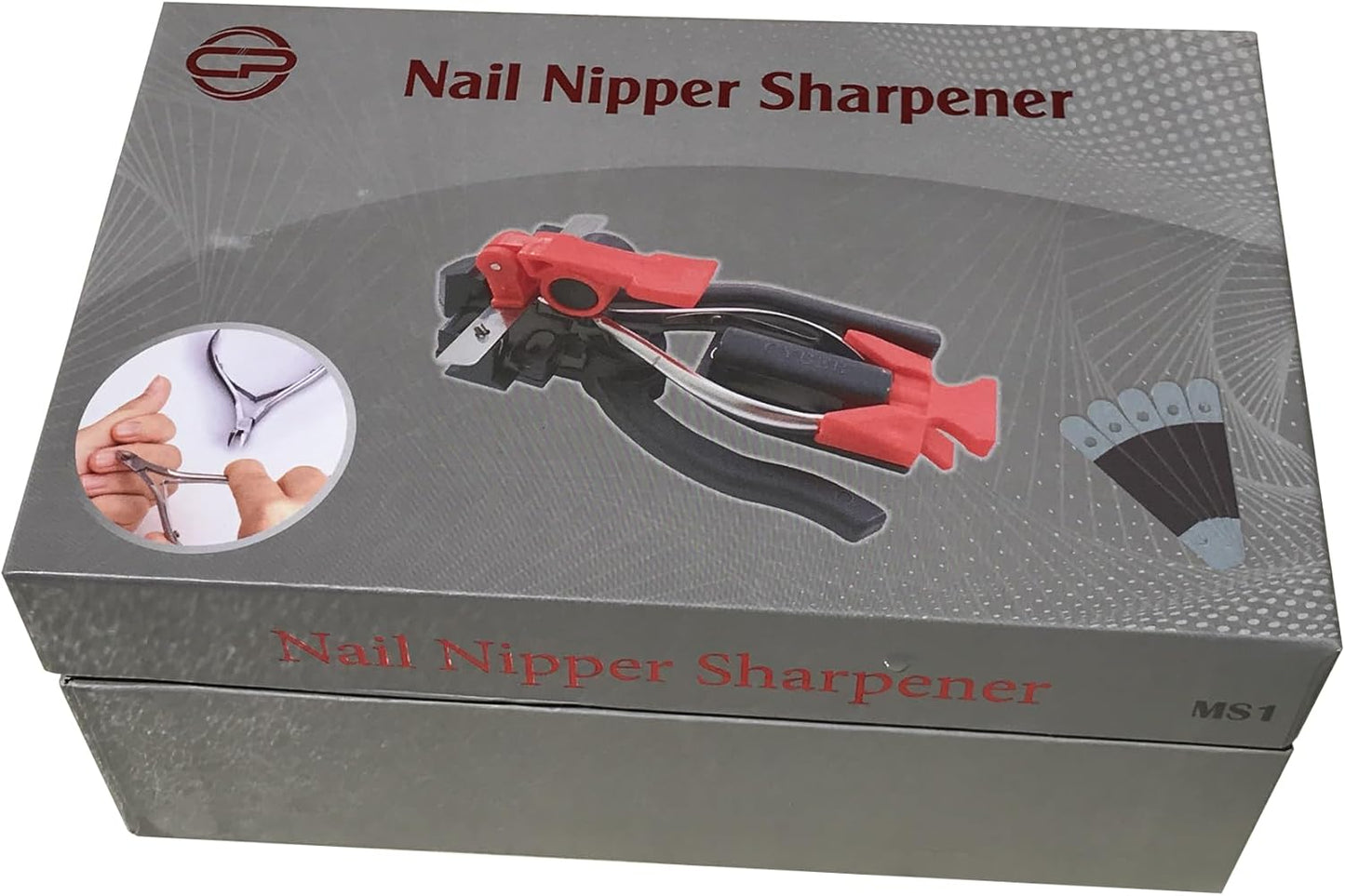 Cuticle Nipper Sharpener, Professional Cuticle Nipper Sharpening Included 60 Stone Pads for Manicure and Pedicure, Easy to Use, Portable, Suitable for Most of Standard Cuticle Nippers