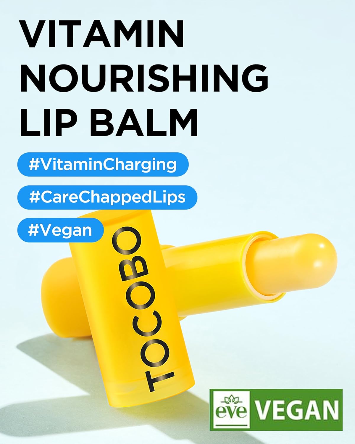 TOCOBO Vitamin Nourishing Lip Balm 19g | Nourishing Moisturizing Vegan lip Balm for Dry Lip & Natural Yellow Color