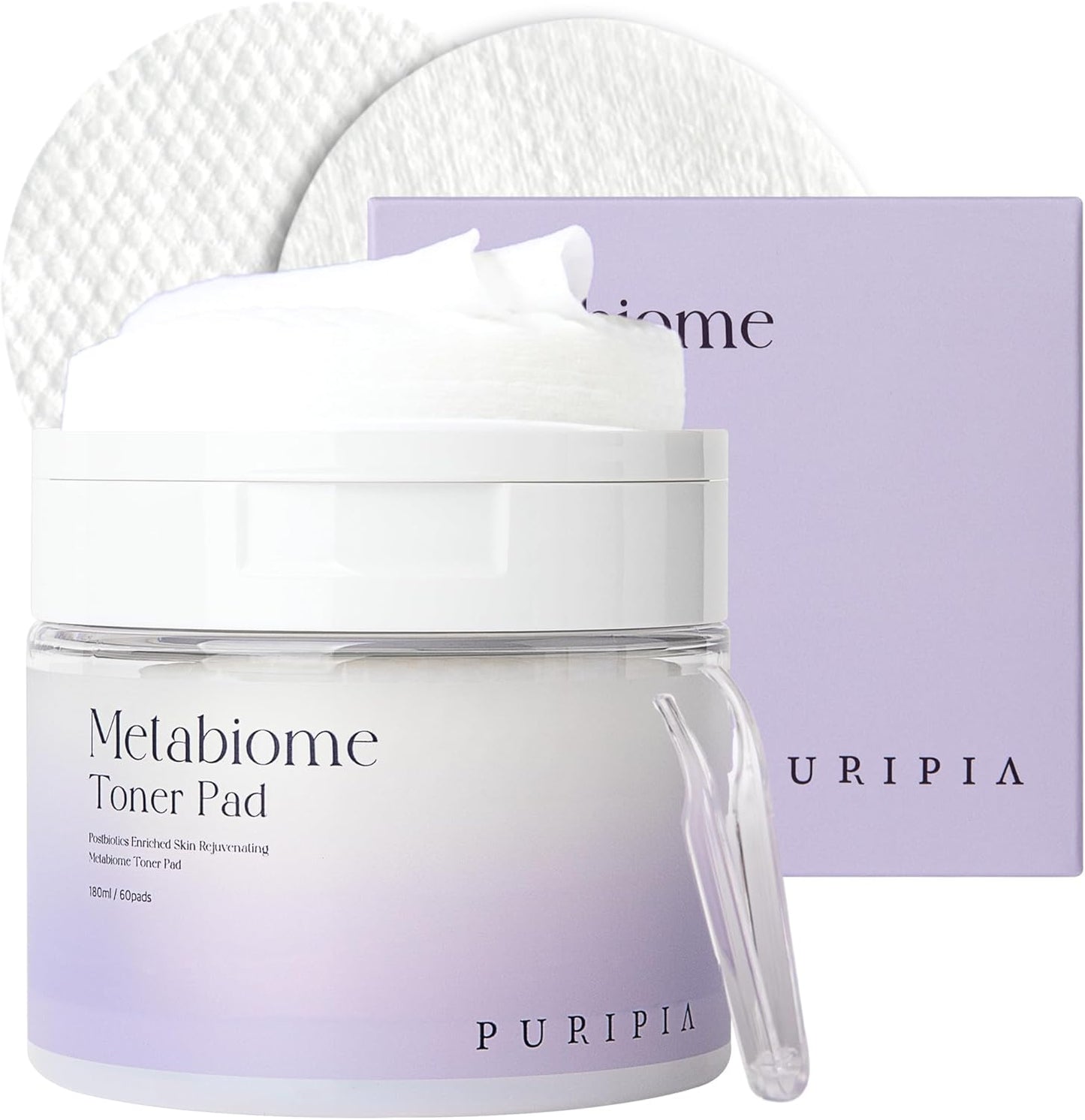 Metabiome Korean Toner Pads for Clear face Skin Care Soothing exfoliating Cotton Tea Tree Toning pad Sheet mask Blemish brightening Dry Facial Vitamin c Collagen