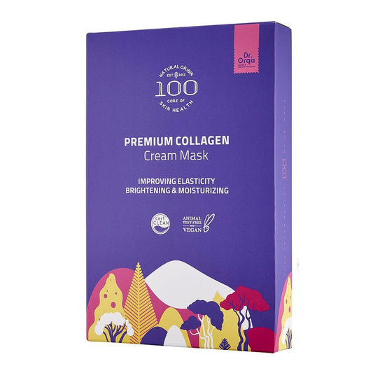 Premium Bio-Collagen Real Deep Mask, Hydrating Overnight Hydrogel Face Mask, Pore Minimizing, Elasticity Improvement, 5 Masks per Pack, [Made in South Korea]
