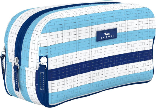 SCOUT 3-Way Toiletry Bag - Travel Makeup Pouch for Women with Three Zipper Compartments - Stands Upright, Wipes Clean
