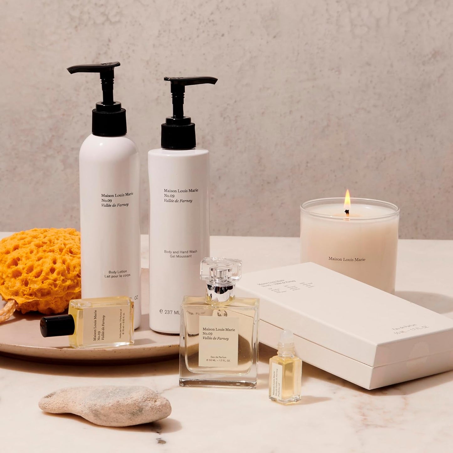 Maison Louis Marie - No.09 Vallée de Farney Natural Roll-On Perfume Oil Sample | Luxury Clean Beauty + Non-Toxic Fragrance (0.1 fl oz | 3ml)