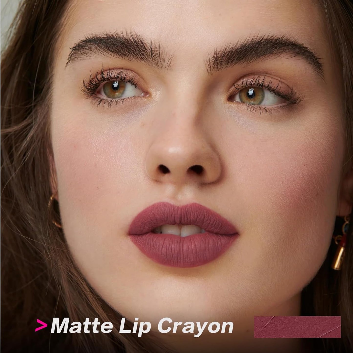 FOCALLURE Ultra Chic Matte Lipstick,Rich Vitamin E Lip Crayon,Lightweight Matte Color without Drying or Fading,Long Lasting Waterproof Lips Makeup,DEL RIO