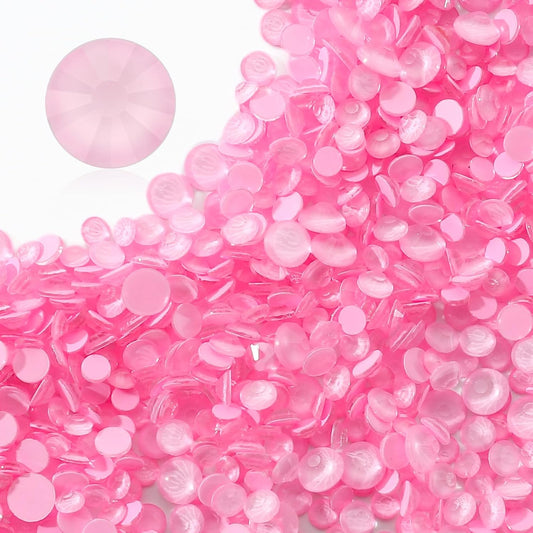 Mocha Rose Flatback Rhinestones, Glass Rhinestones for Nail Art and Craft, Glue Fix, Loose Crystal Gemstones(Mocha Rose, SS30, 288pcs, 6.4-6.6mm)