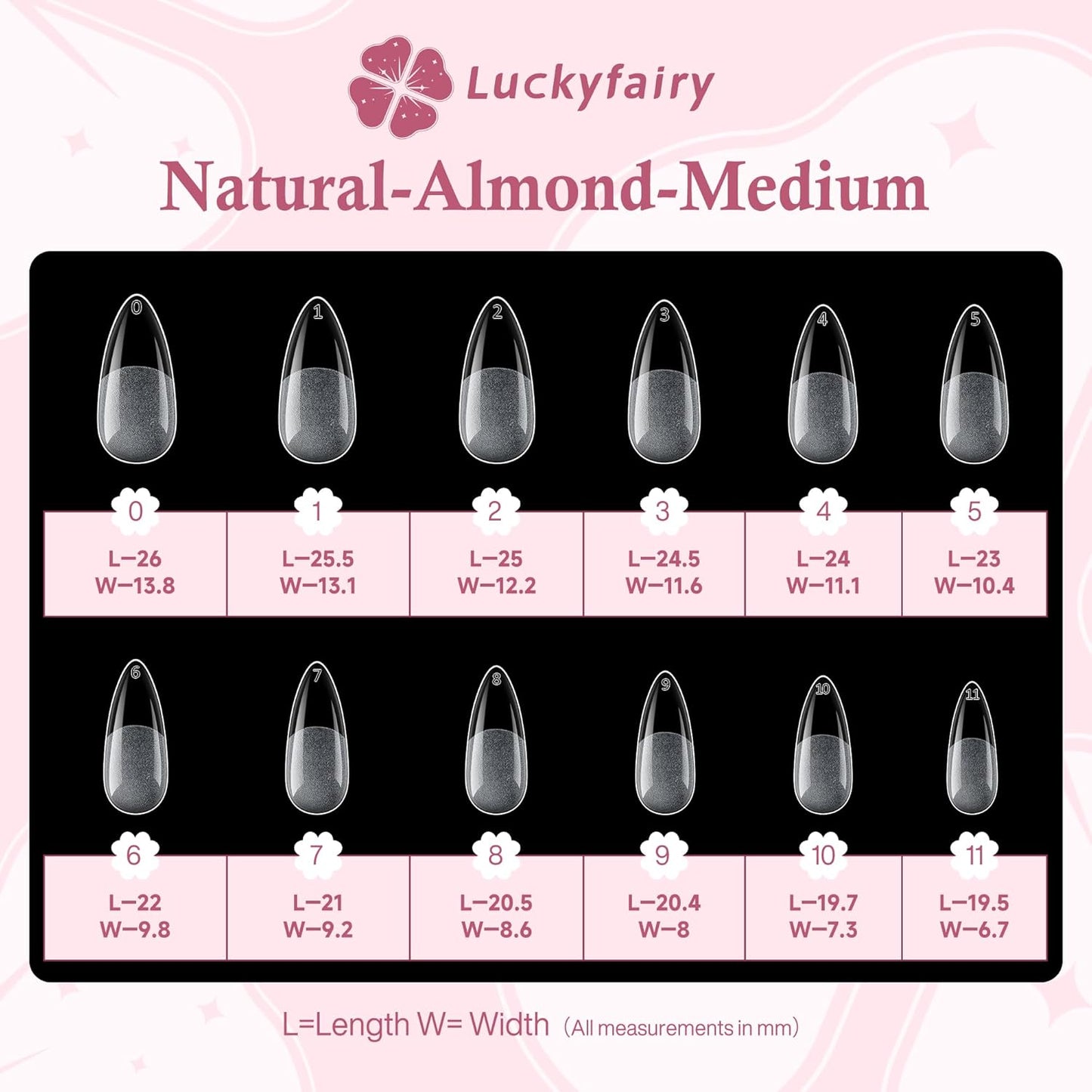 Medium Almond Nail Tips, 360pcs Soft Gel Pre-Shaped Acrylic Fake Nails, Half Matte Full Cover Clear Gelly Press on Flase Nail Tips for Extension Nail Manicure Home DIY 12 Sizes Gelly Tips