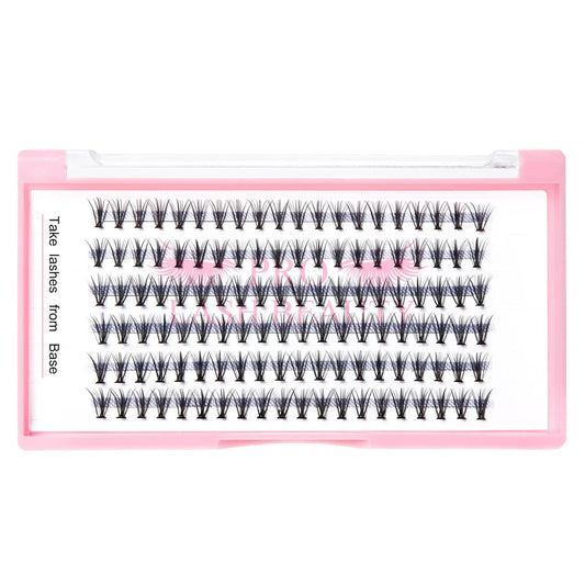 Individual Lashes 20D-D-0.07-9-16mix Cluster Lashes 20D C D Curl Wispy Lashes Bottom Lashes DIY Lashes At Home (20D-D-0.07,9-16mix)