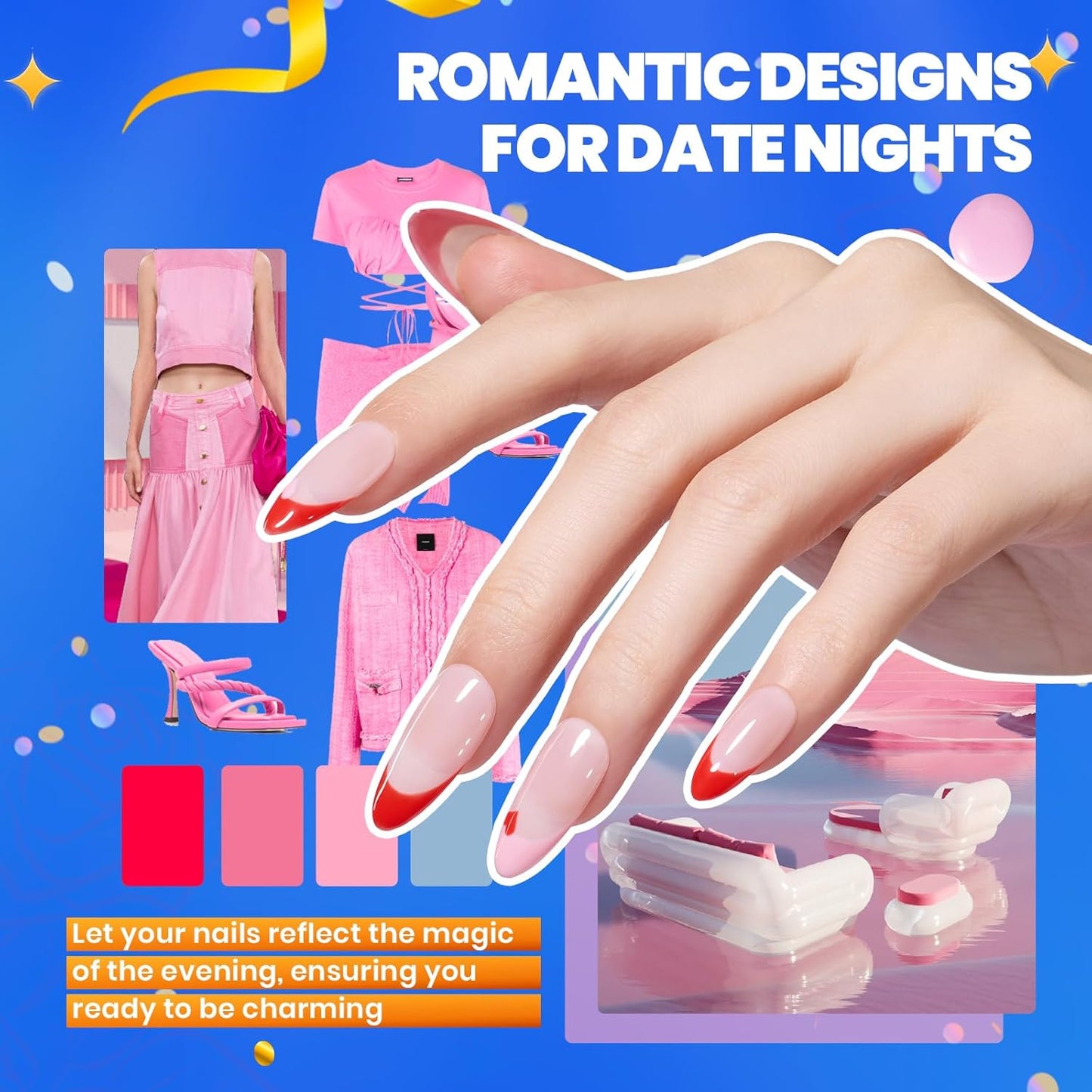 Beetles Gel Nail Polish Kit with U V Light - 68Pcs Gel Nail Kit 35 Colors Outfits Glitter Red Classic Blue Polish Set with Everything Nails Manicure Tools for Beginners DIY At Home Gifts for Women