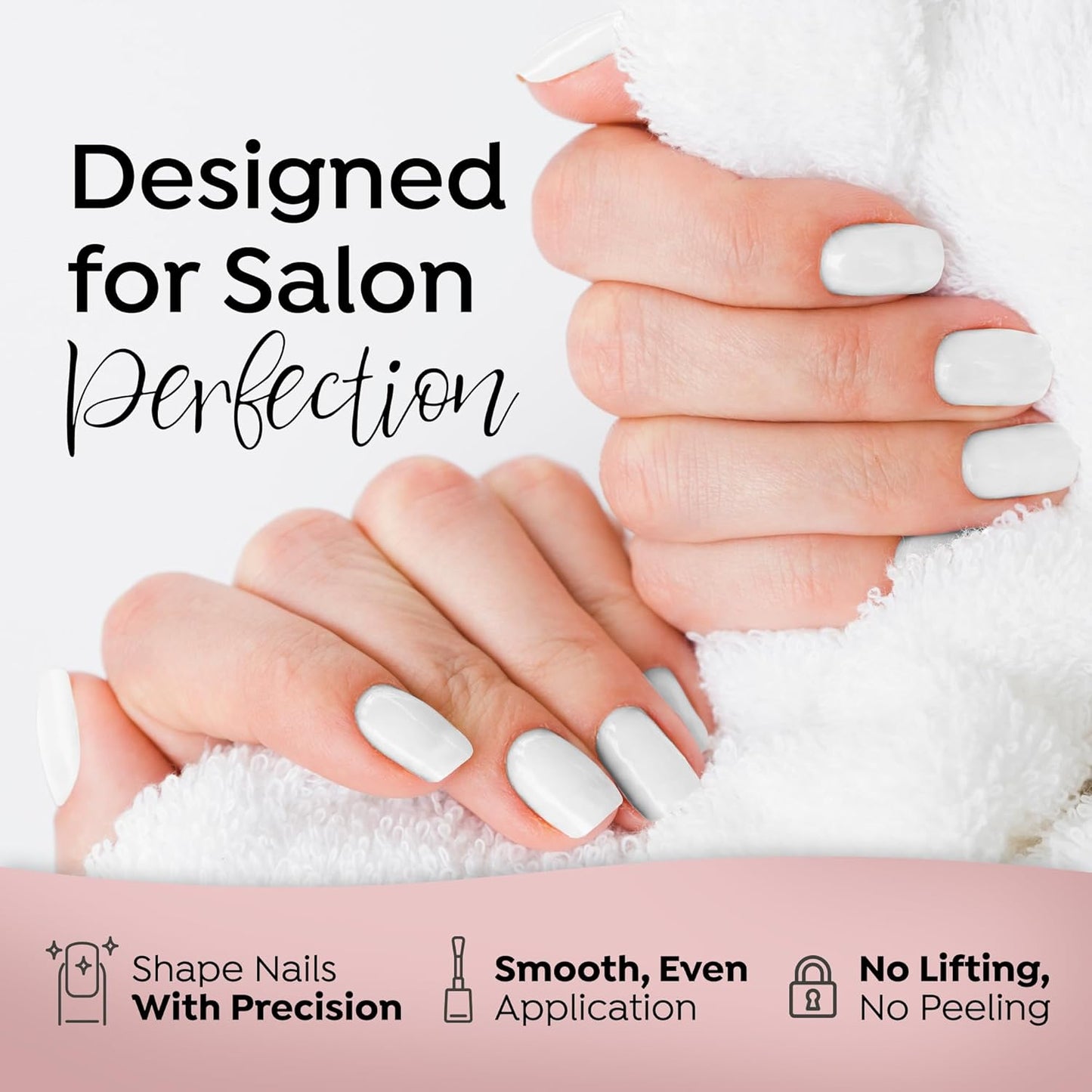 Tones Pro Acrylic Nail Powder, Glass (Clear), (1.5 Fl Oz) - Long-Lasting & Non-Yellowing Polymer for Salon Quality Nail Extensions & 3D Art