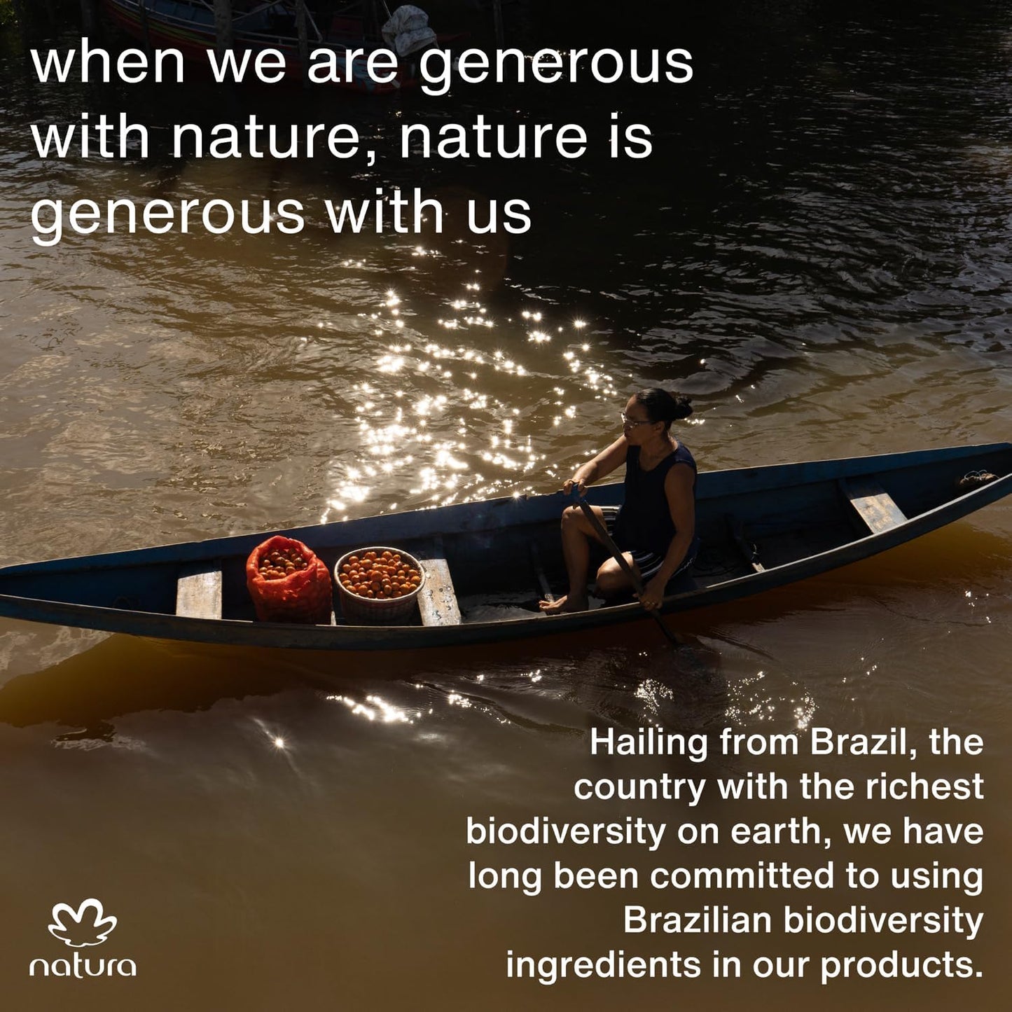 natura - Ekos Andiroba Triple Phase Shower Oil - Restorative In-Shower or Bath Body Oil - Anti-Damage - Scented - Bath Oil - Skin Moisturizer - Vegan Skin Care - Brazilian Beauty - 6.7 fl oz (200ml)