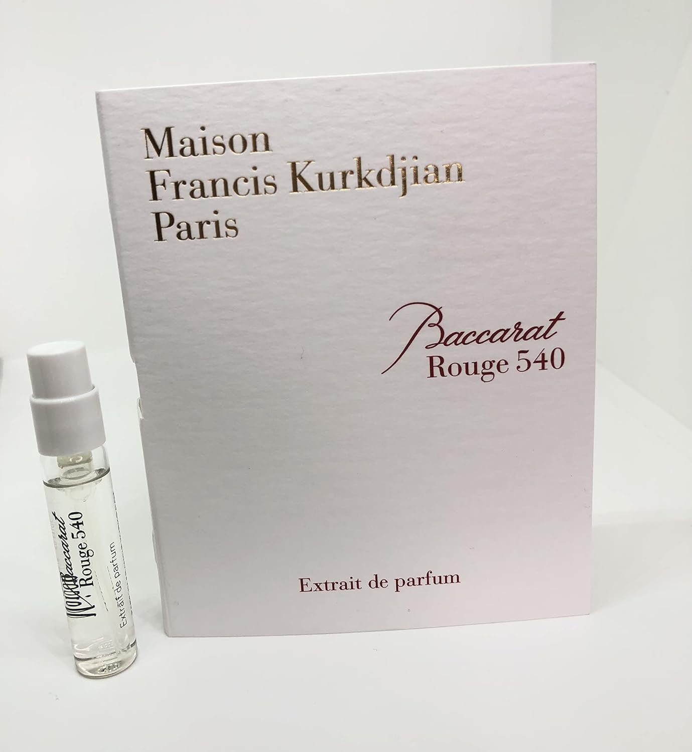 Maison Francis Kurkdjian Baccarat Rouge 540 EXTRAIT de Parfum Vial Sample Spray 2ml/ 0.06oz New